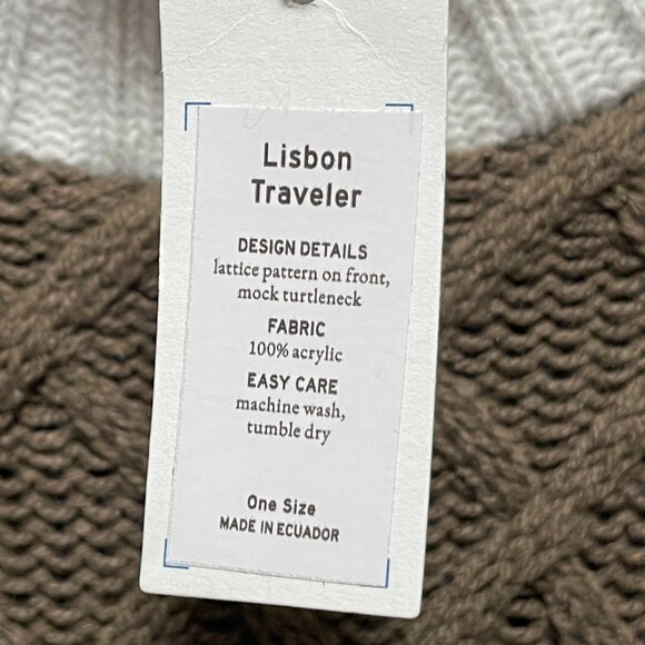 Mersea | The Lisbon Traveler Mock Neck Sweater in Olive/Seasalt - Picture 7 of 8